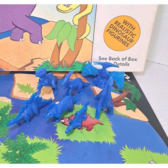 Dino-Checkers Board Game 1989 Bright Child Toys Dinosaur Strategy Game CIB Vtg - Picture 3 of 7